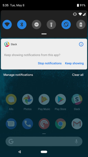 Android P - Manage Notifications
