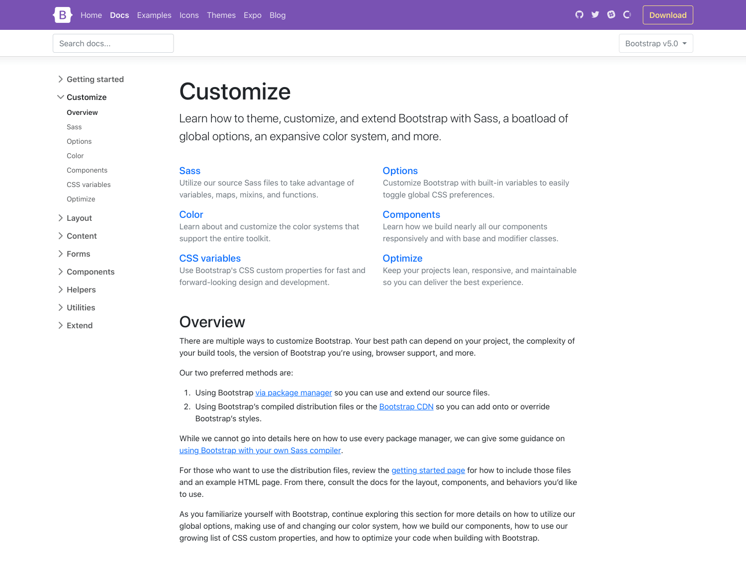 Bootstrap 5 Features